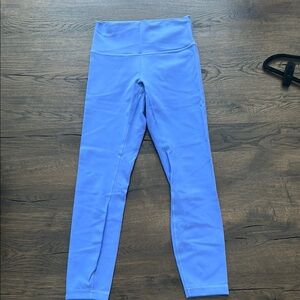 Lululemon wonder under size 6 purpleish blue legging